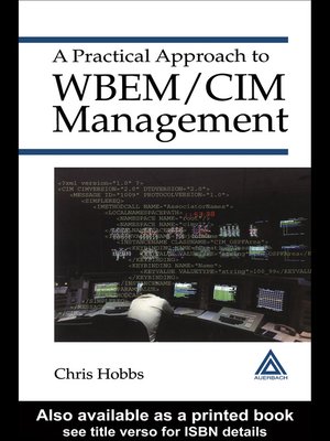 cover image of A Practical Approach to WBEM/CIM Management